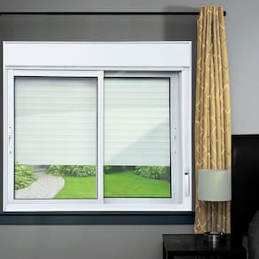 Janela Elite 2 Folhas Moveis com Persiana Integrada 120 X 200 Vidro Liso Branco