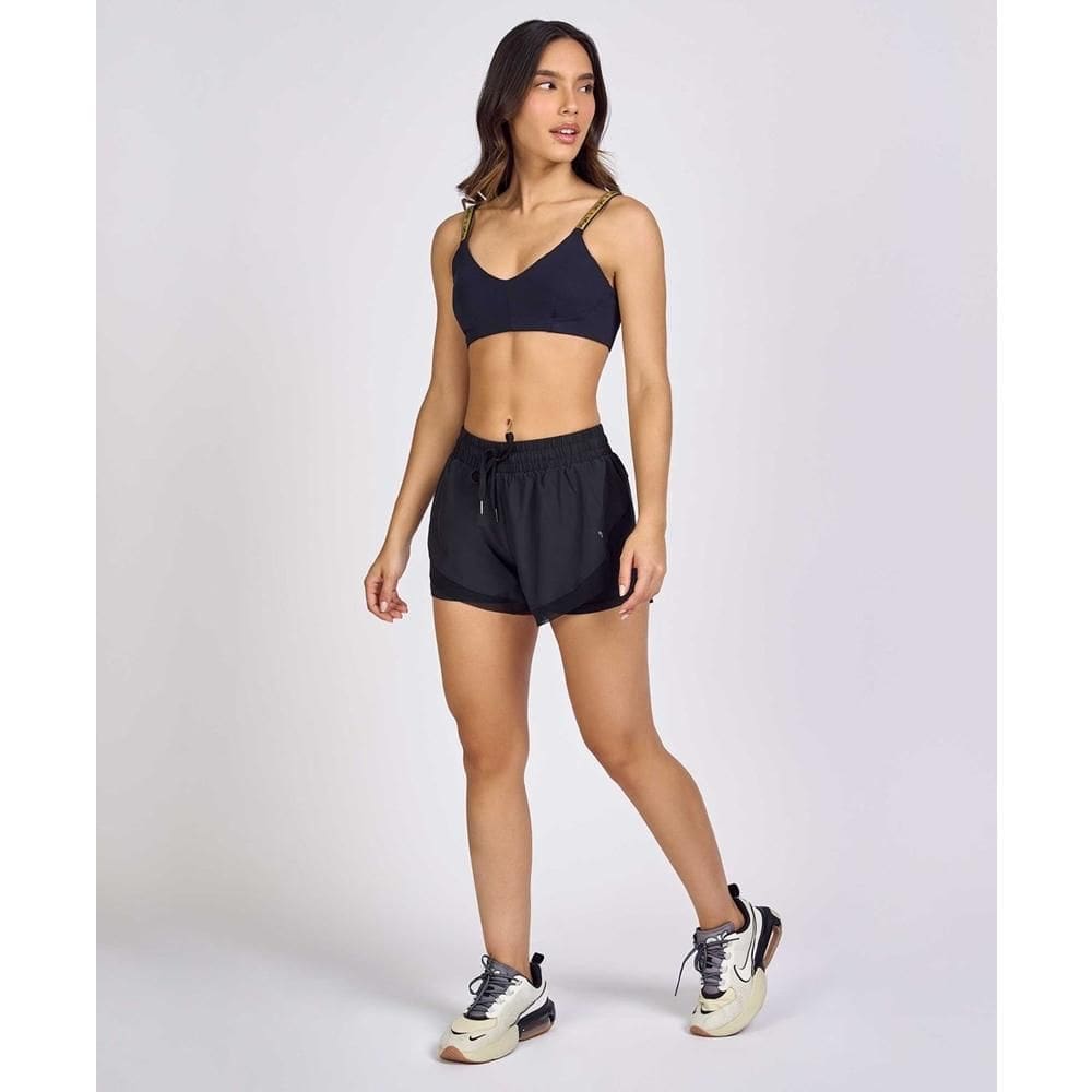 Short Alto Giro Feminino Tule Regulagem Cos Fitness