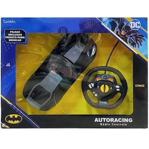 Carro Controle Remoto Auto Racing 3 Funções Batman Candide