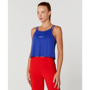 Regata Alto Giro Feminina Regular Com Alças Elástico UV 50+