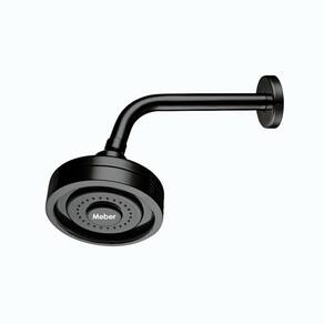 Ducha de Parede Sistema Auto Limpante Max 1959c Meber Metais Preto Matte