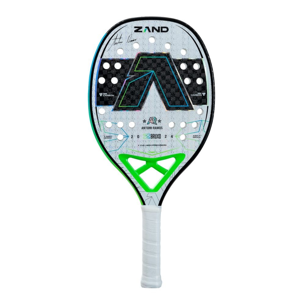 Raquete Beach Tennis Zand Z Bruxo White 12k Antomi Ramos