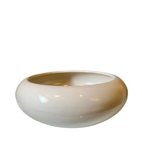 Vaso cachepot ikebana bacia off white enfeite de mesa
