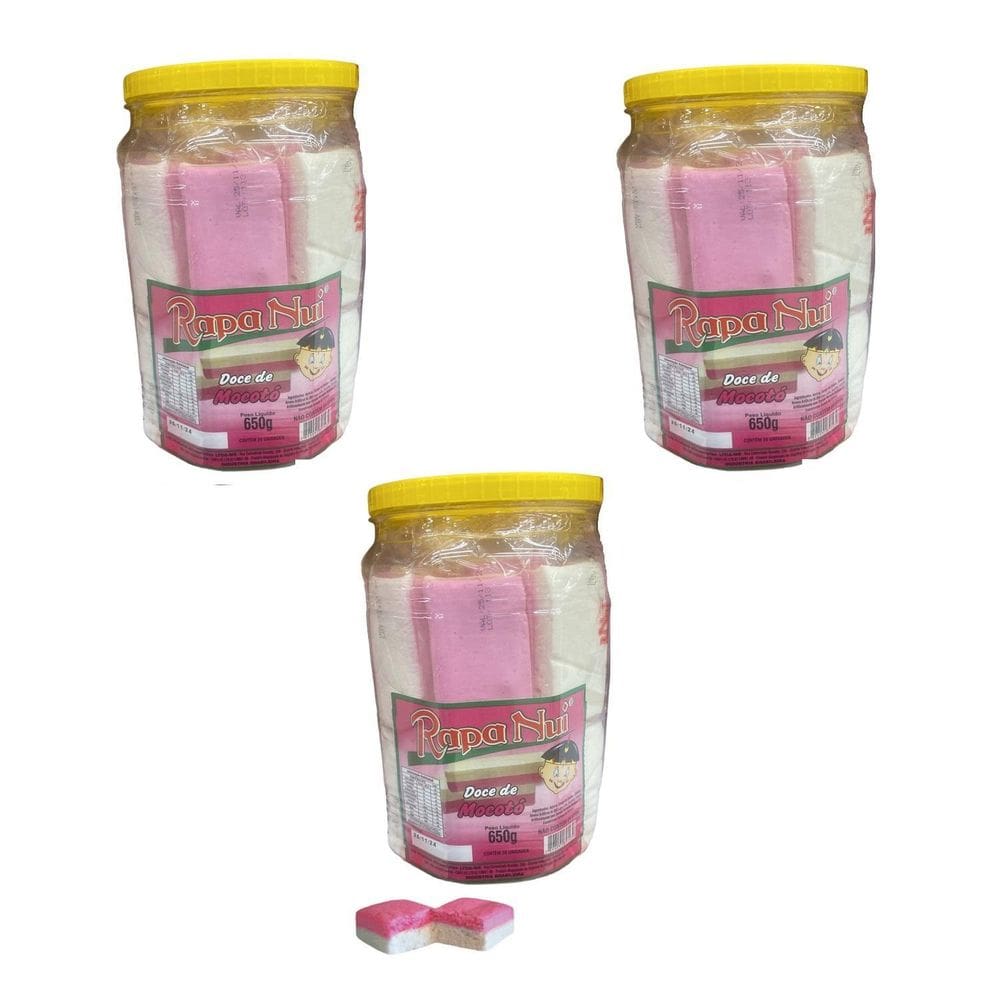 Kit 3 Potes De 650G Doce Geleia De Mocotó Festa Junina