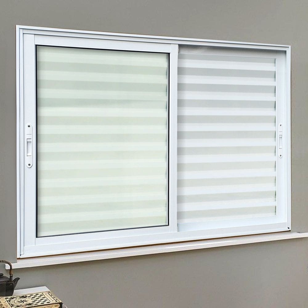Veneziana Elite 3 Folhas Moveis 120 X 200 Vidro Liso Branco
