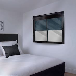 Janela de Aluminio Persiana Integrada 150x120cm 2 Folhas Preto
