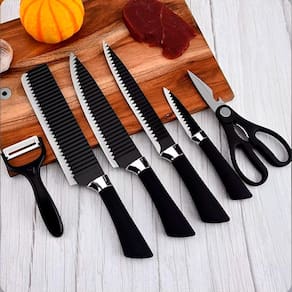 Jogo De Facas Chef Sharp Cozinha Forjada Carnes Kit