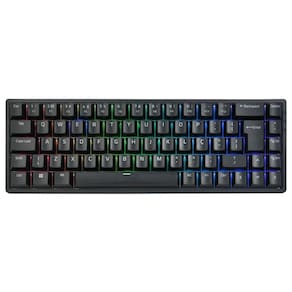 Teclado Mecânico Gamer Akko 3068B Plus - ABNT2 - RGB - Switch Laranja - Preto - 3068B-Plus