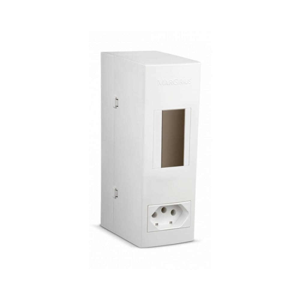 Caixa PVC com Tomadas s/ Disjuntor Tomada Slim 20A Margirius