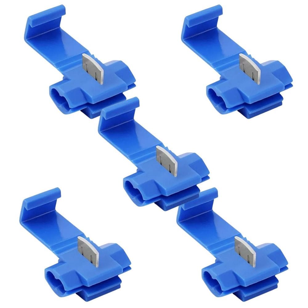 Kit 5 Conector Emenda Rápida Derivação 1-2,5mm² para Fios e Cabos Elétricos Sousa 15A 250v - Azul