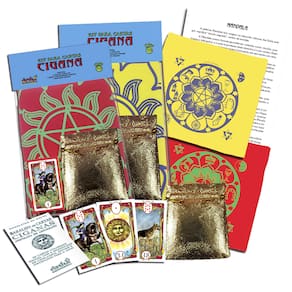 Kit de Cartas Ciganas Lenormand 36 Cartas Toalha e Bolsa