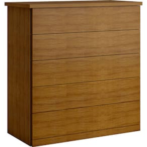 Cômoda para quarto 5 gavetas corrediças telescópicas - Capri-Nature - Bianchi Móveis