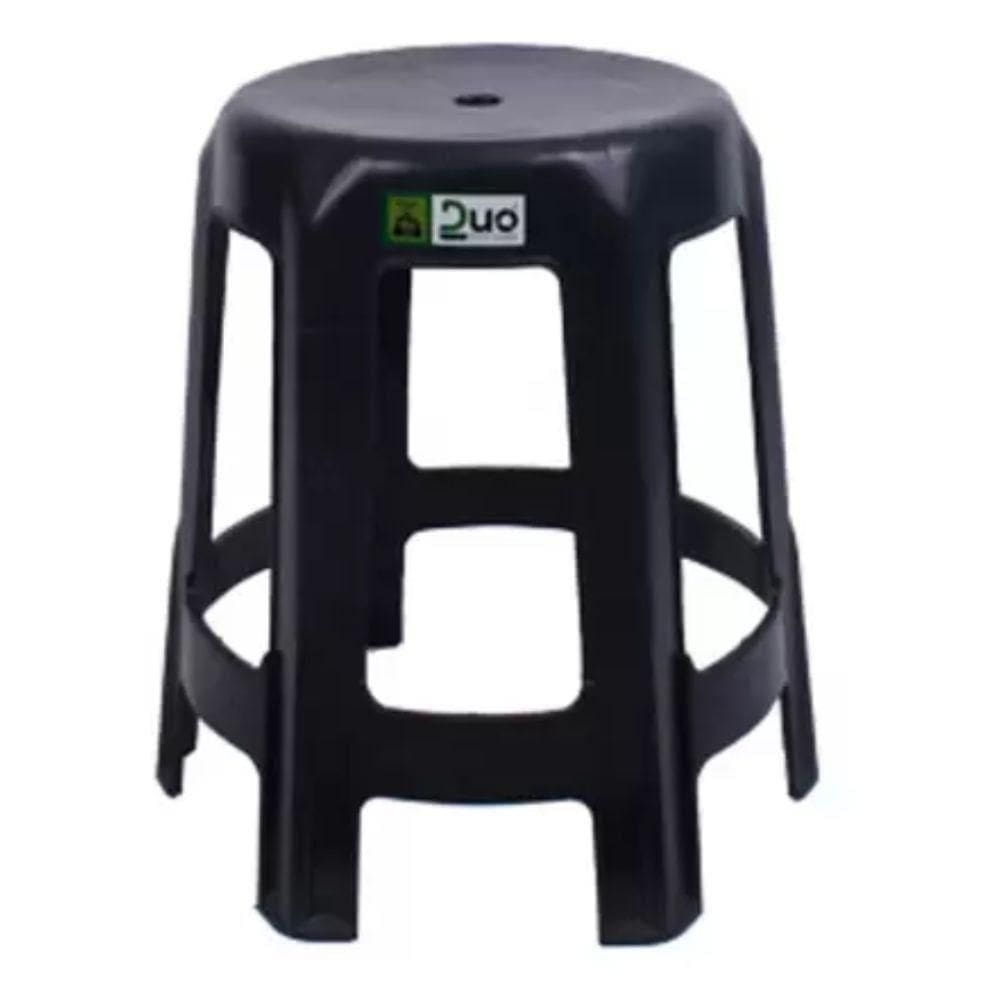 Banqueta De Plástico Sarah Duo Preto