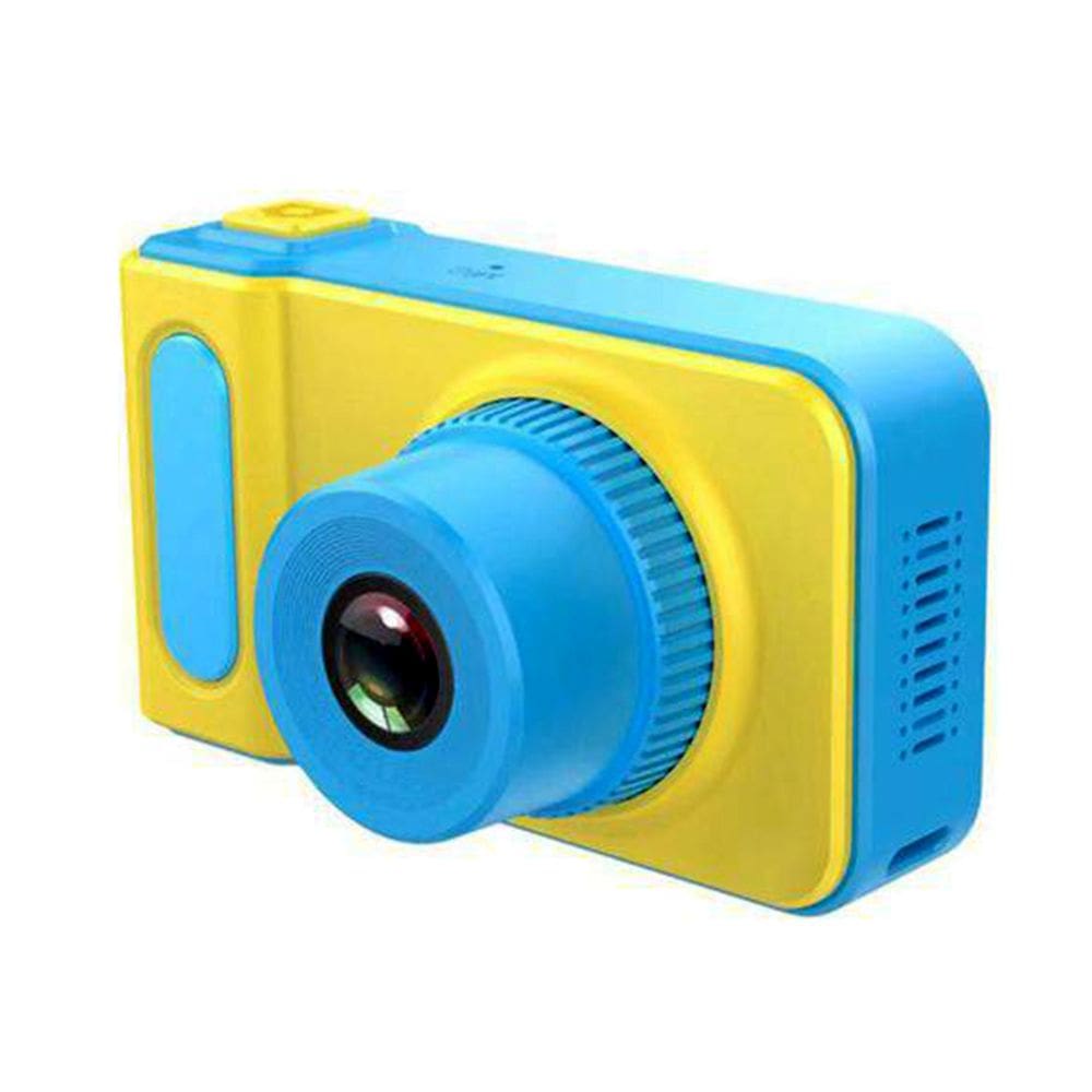 Camera Digital Infantil Portatil Amarela Azul Filmadora Foto