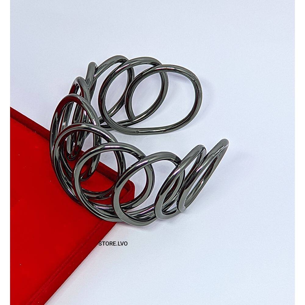 Pulseira Bracelete Punk Geométrica oca Lisa Argola Folheado a Ouro Aberto Ajustável Punho de Braço Lançamento 2024 Moda