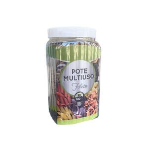 Pote Plástico Cozinha Fileto 2,5l Candy Color - Pote Hermético 2,5 - Pote Rosca Organizador Mantimento Plastico - PANAMI