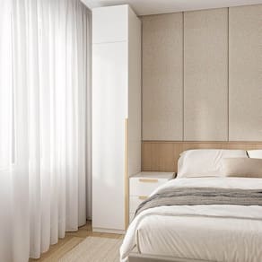 Guarda-Roupa Modulado 2 Peças 2 Portas Jade CabeCasa MadeiraMadeira Branco Fosco