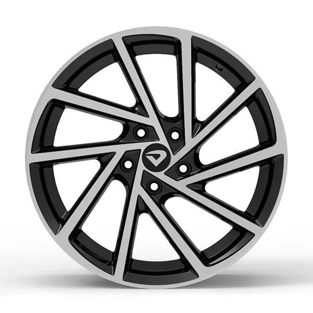 Roda R-Seven 18X6 5X100Mm Et40 Preto Brilhante Diam Total