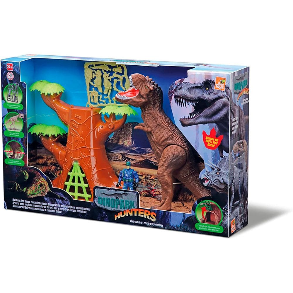 Dinopark Hunters Árvore Misteriosa com Dinossauro - 0588 - Bee Toys