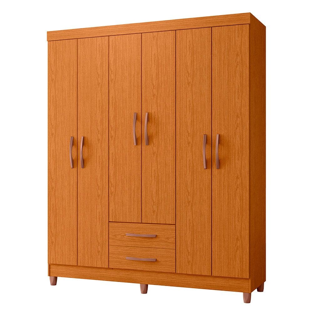 Guarda Roupa Âmbar Casal 6 Portas Albatroz