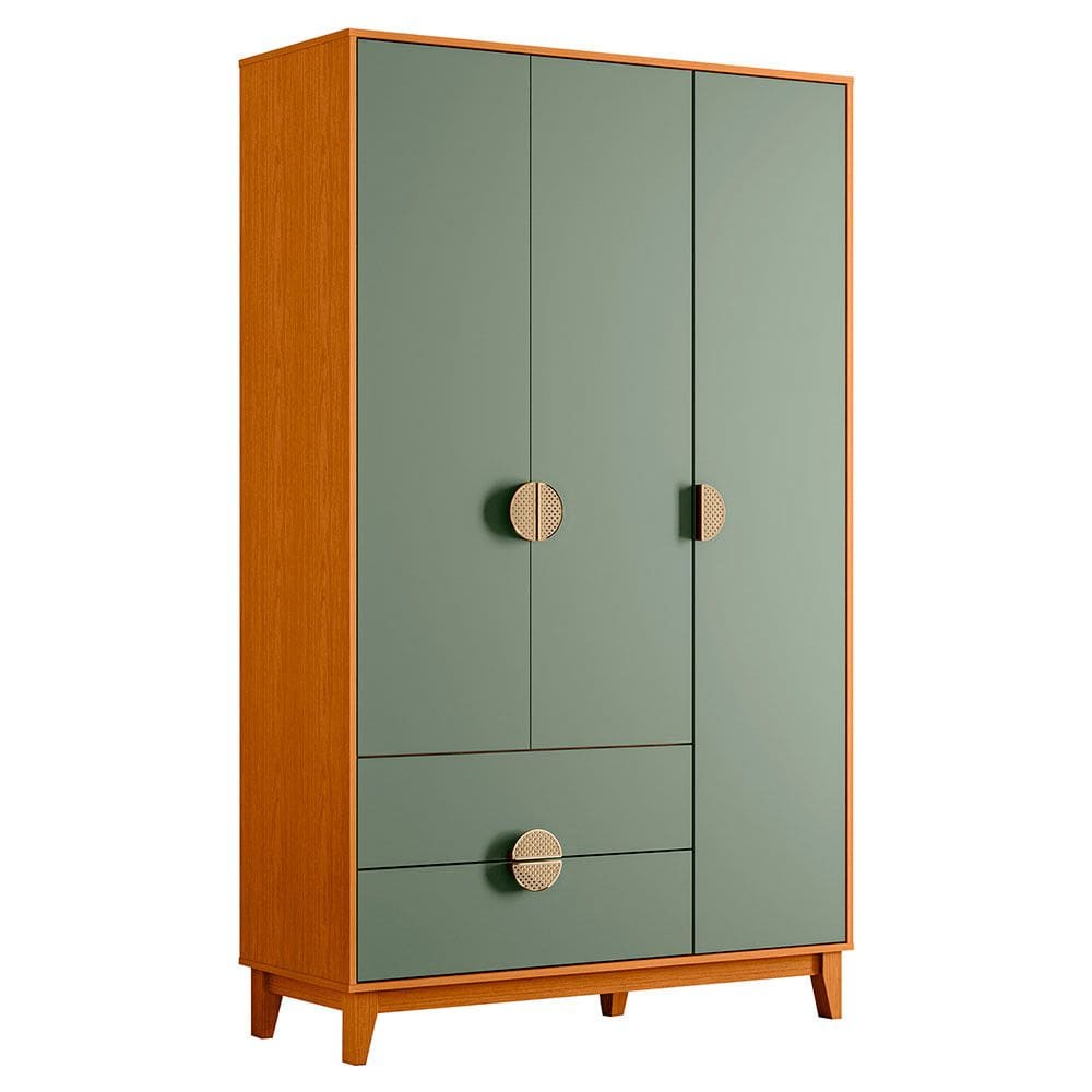 Guarda Roupa Ipê 3 Portas 2 Gavetas Albatroz