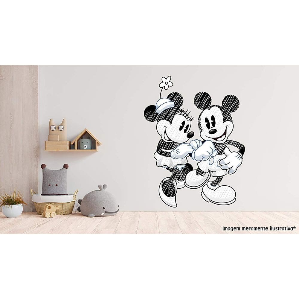 Adesivo De Parede Mickey E Minnie Mod22
