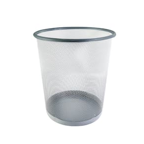 Cesto De Lixo Metal Telado 10L Prata