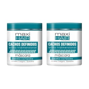Mascara Maxihair 500G Cachos Definidos - Kit Com 2Un