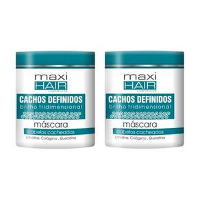 Mascara Maxihair 500G Cachos Definidos - Kit Com 2Un