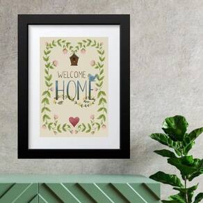 Quadro Country Welcome Home - 60X48Cm
