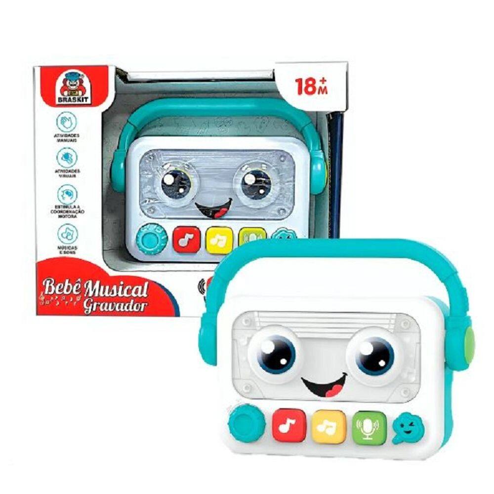 Mini Gravador Para Bebê Baby Kart Musical  - Braskit