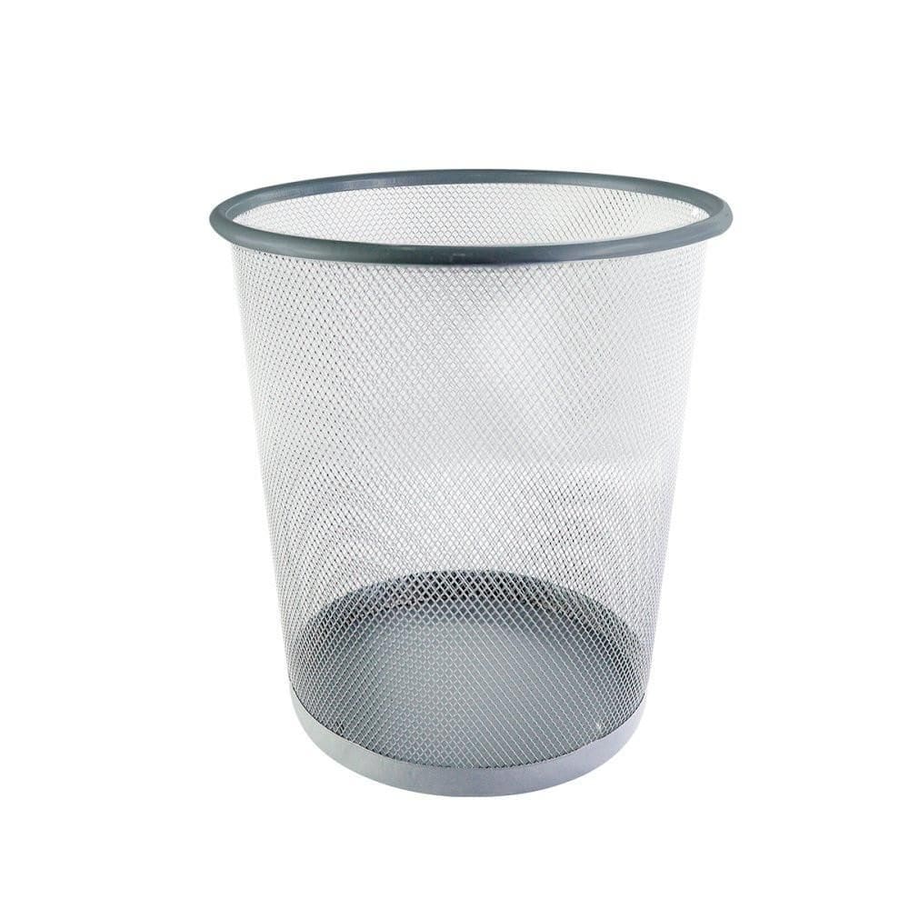 Cesto De Lixo Metal Telado 10L Prata