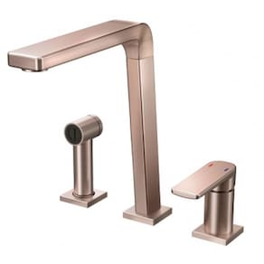 Monocomando para cozinha com ducha Bistrô cobre escovado Docol