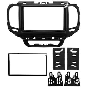 Moldura De Painel 2 Din Toro Para Cd Dvd 2 Dins Preto Fosco