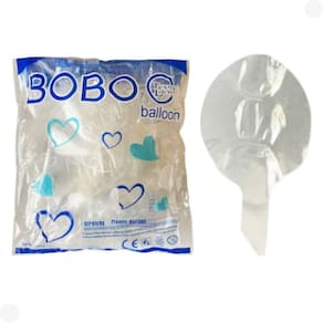 Balão Transparente Bobo Balloon 26Cm Pacote Bl4001 - Yoss