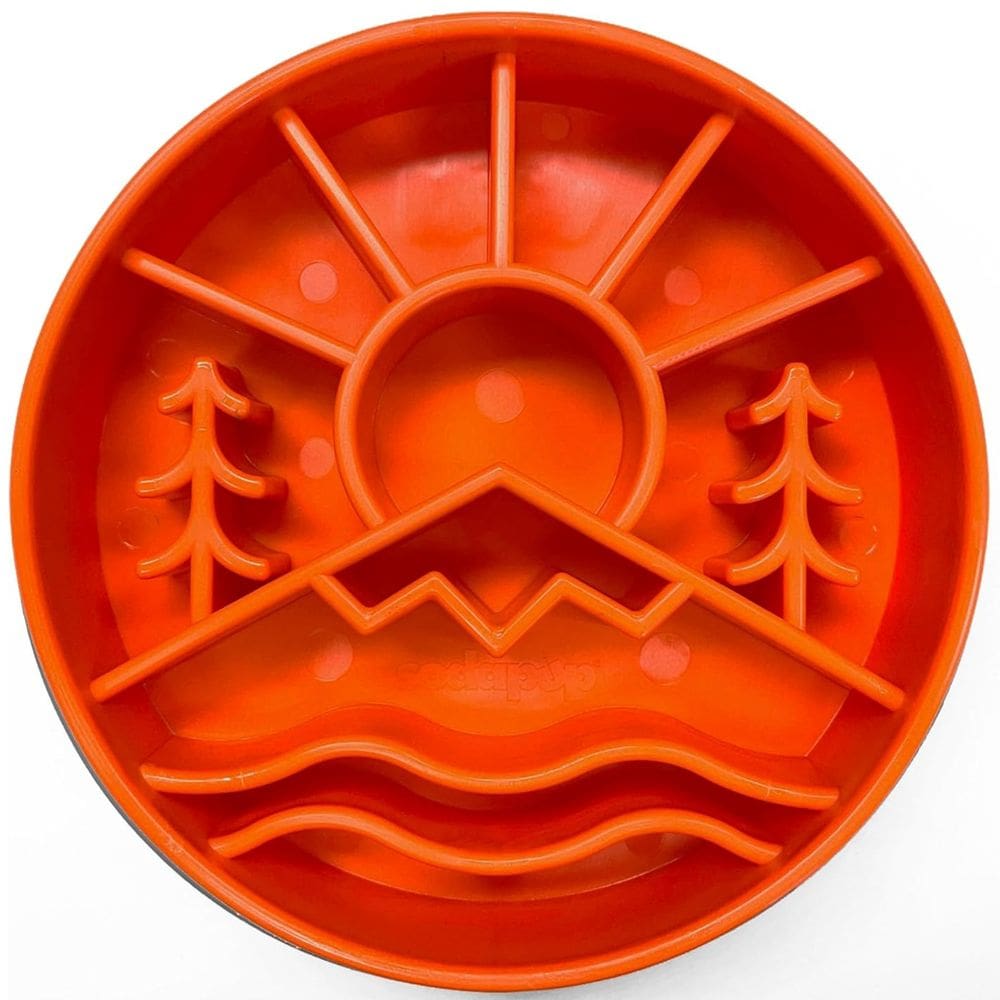 Comedouro Lento Great Outdoors eBowl SodaPup Para Cachorro - Laranja