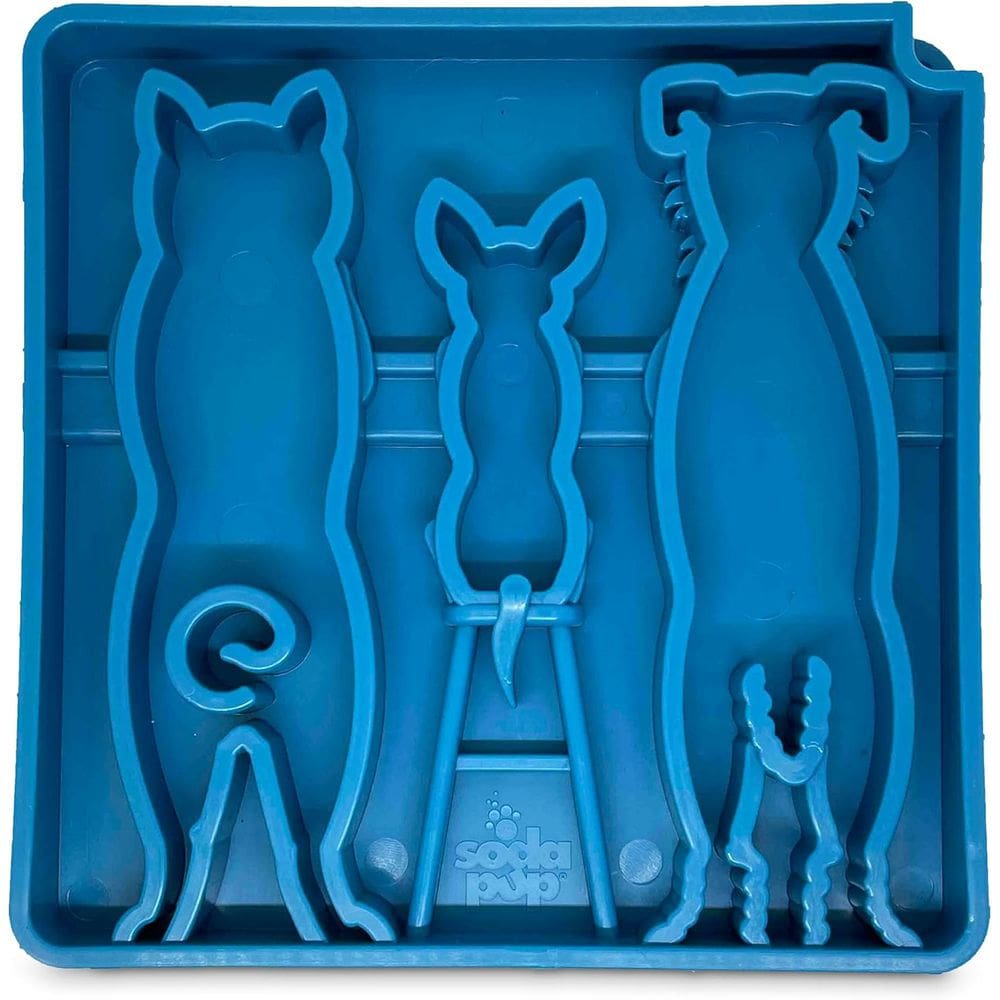 Comedouro Lento Waiting Dogs eTray SodaPup Tigela de Enriquecimento Para Cachorro - Azul