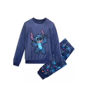 Conjunto de Veludo Stitch Tamanho 5/6 anos Infantil Disney