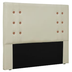 Cabeceira Estofada Box Casal Queen Size Monreale 160cm Bege