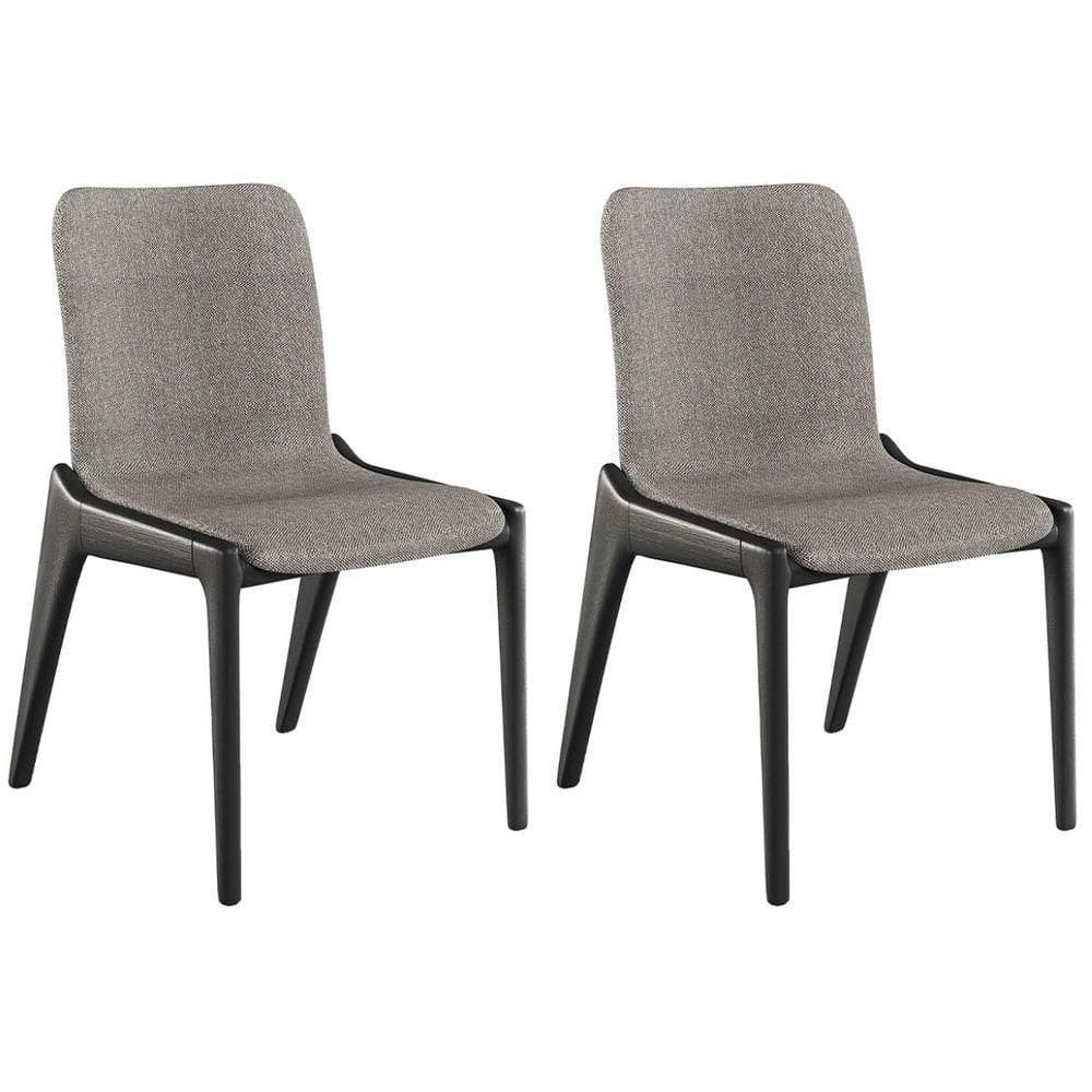 Kit 02 Cadeiras De Jantar Maitê C03 Sem Braço Ébano