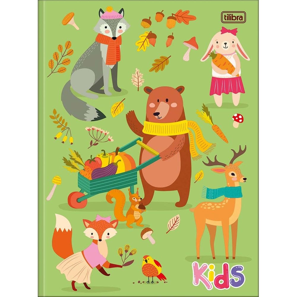 Caderno Brochura Grande Costurado Sapeca Kids Menino/Menina 48 Folhas Capa Dura Tilibra | Brochurão