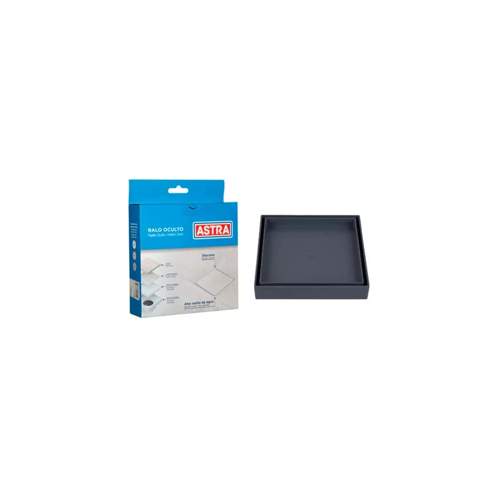 Ralo Invisível 10x10cm Oculto Universal Quadrado Anti-inseto