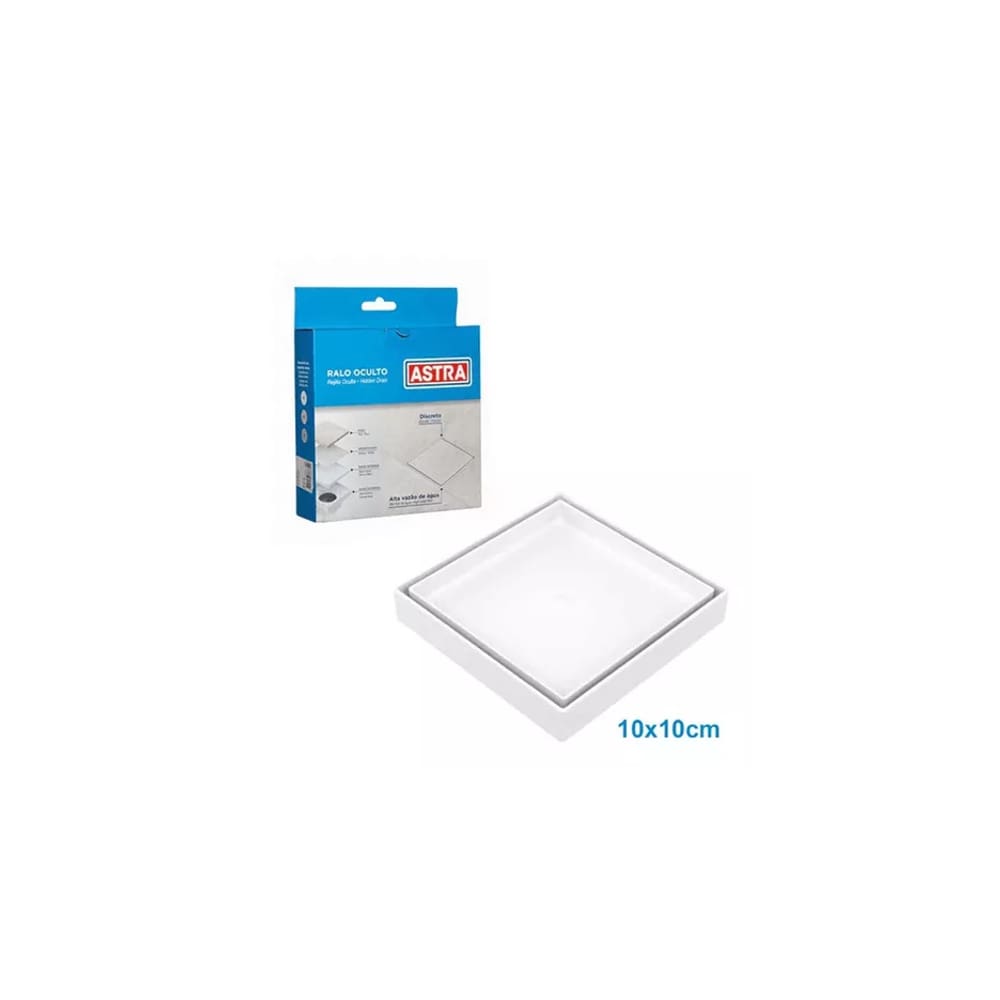 Ralo Invisível 10x10cm Oculto Universal Quadrado Anti-inseto