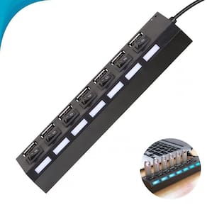 Adaptador Usb 7 Portas Computador E Hd Presente Dia Das