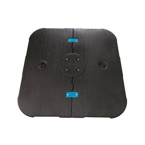 Base para Ombrelone Lateral Plus Fratini Quadrado em Plástico (HDPE) Cor Preto
