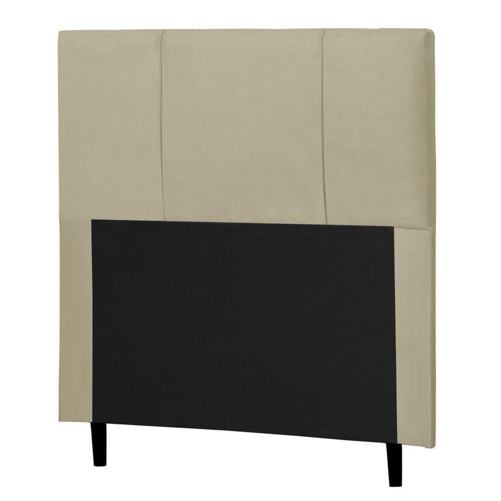 Cabeceira Cama Box Solteiro Donna 90cm Corano Bege