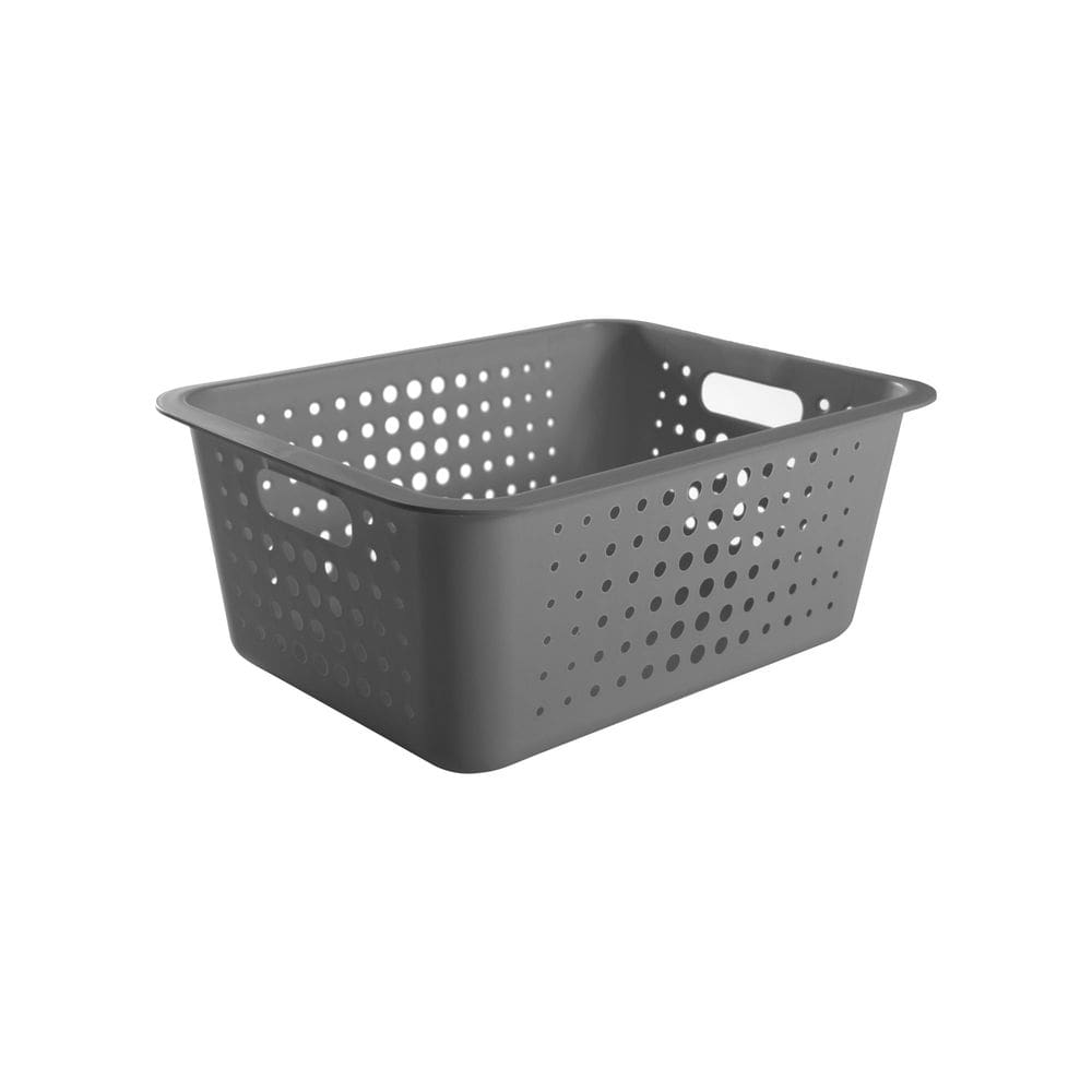Cesta Organizadora G 14,5L Chumbo - Ou