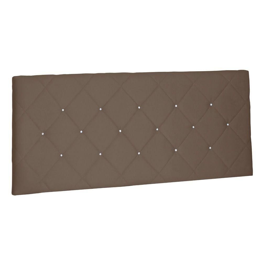 Cabeceira Painel Estofada Box Casal Tânia 140cm Caramelo
