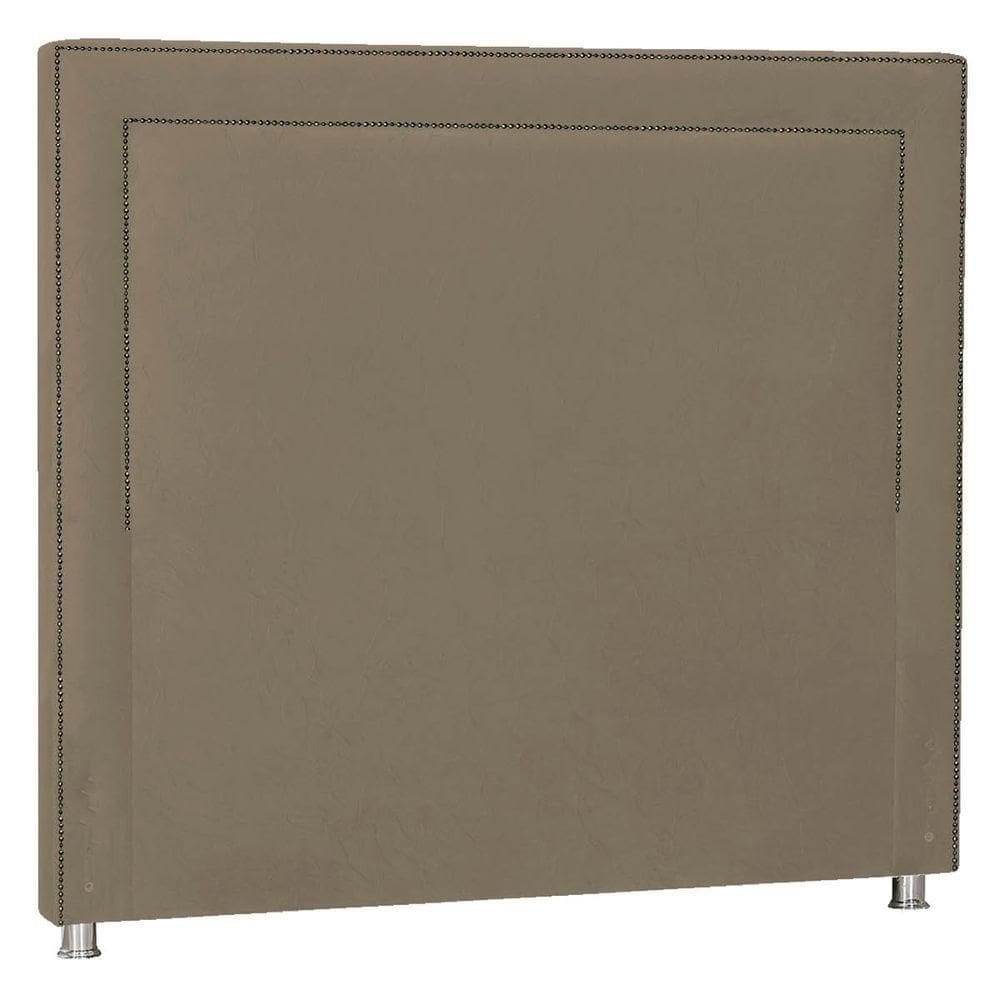 Cabeceira King Moscou P04 195 Cm Suede Marrom Claro