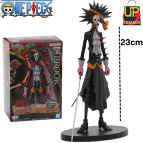 Boneco One Piece - Brook com Bastão - Action Figure 23cm